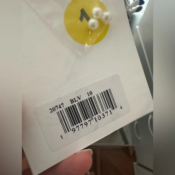 NWT $698 MAC DUGGAL Black Pearl Beaded High Low Gown Dress Tulle 20747 - Picture 4 of 5